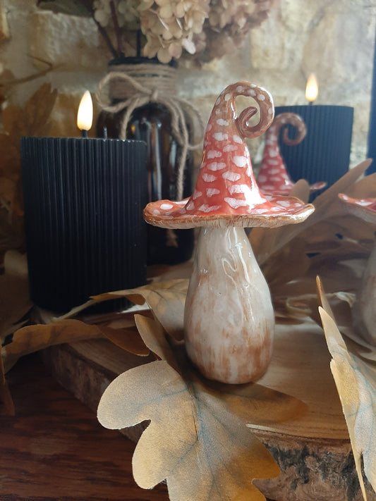 Les champignons enchantés - décoration en grès
