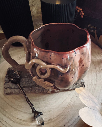 Mug citrouille « le calice du vieux druide»