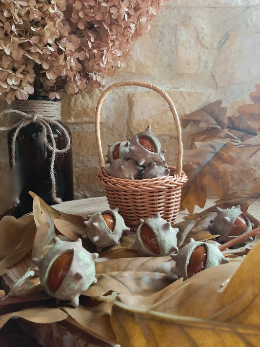 Les fruits de la forêt- décoration en grès